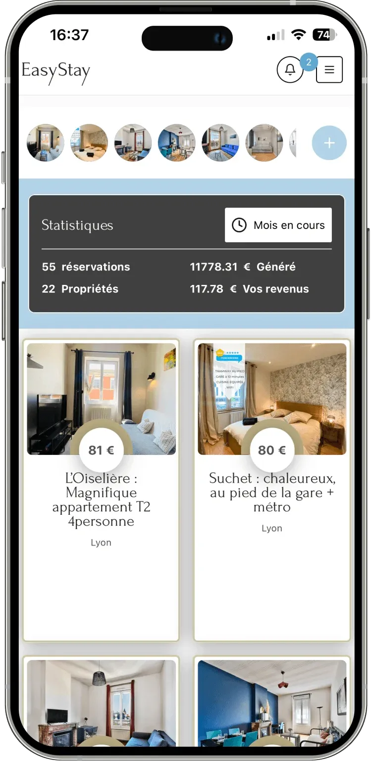 Application EasyStay